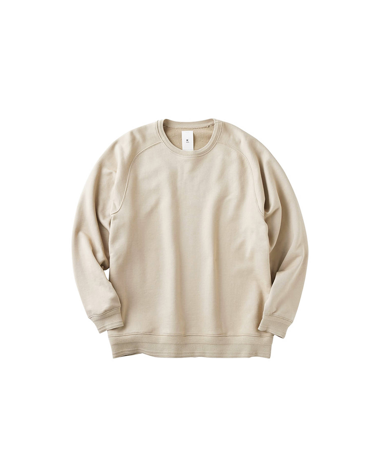 S-SELECTION|PREMIUM SWEAT CREW NECK（BEIGE)